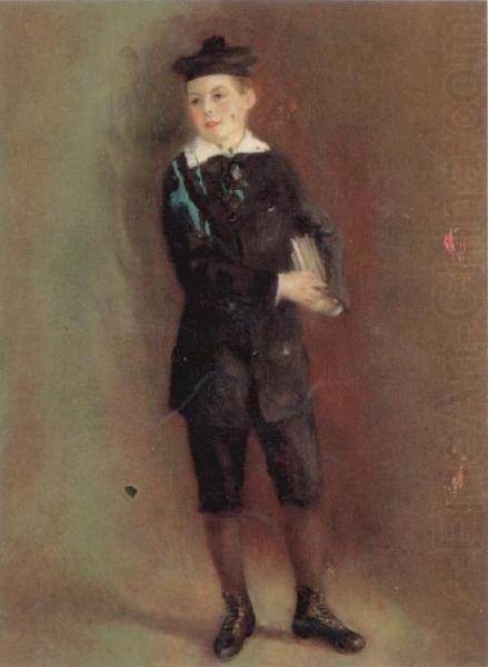 Pierre Renoir The Schoolboy(Andre Berard) china oil painting image